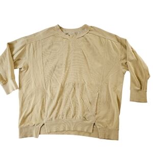 Free People Women's Crewneck Tan Sweater